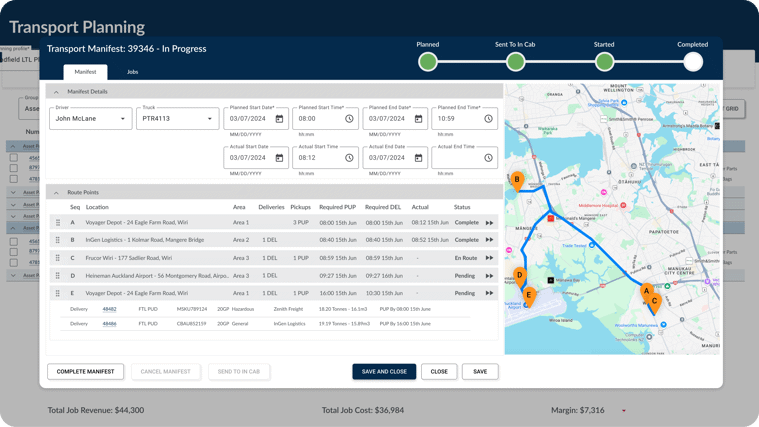 graphical UI tms software