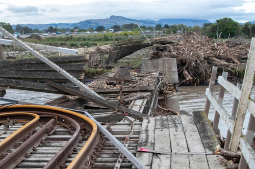 Rail and Roading Impact near the Port of Napier, New Zealand.